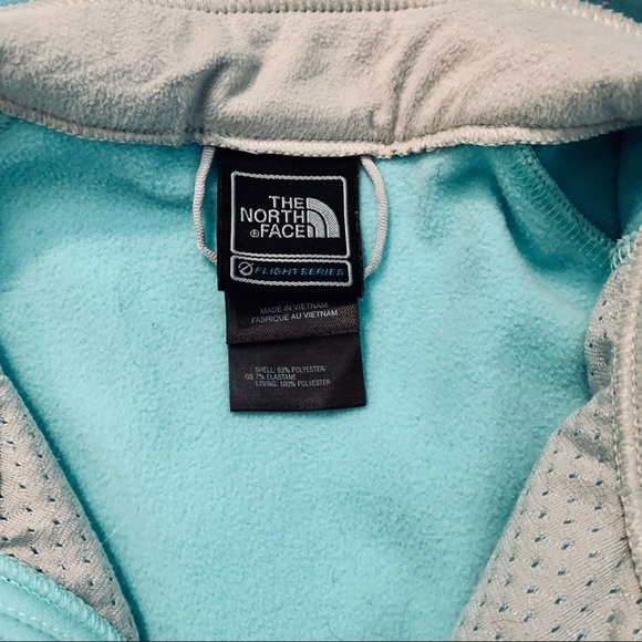 North Face Aqua Lightweight Zip Fleece Sz S - Picture 5 of 7